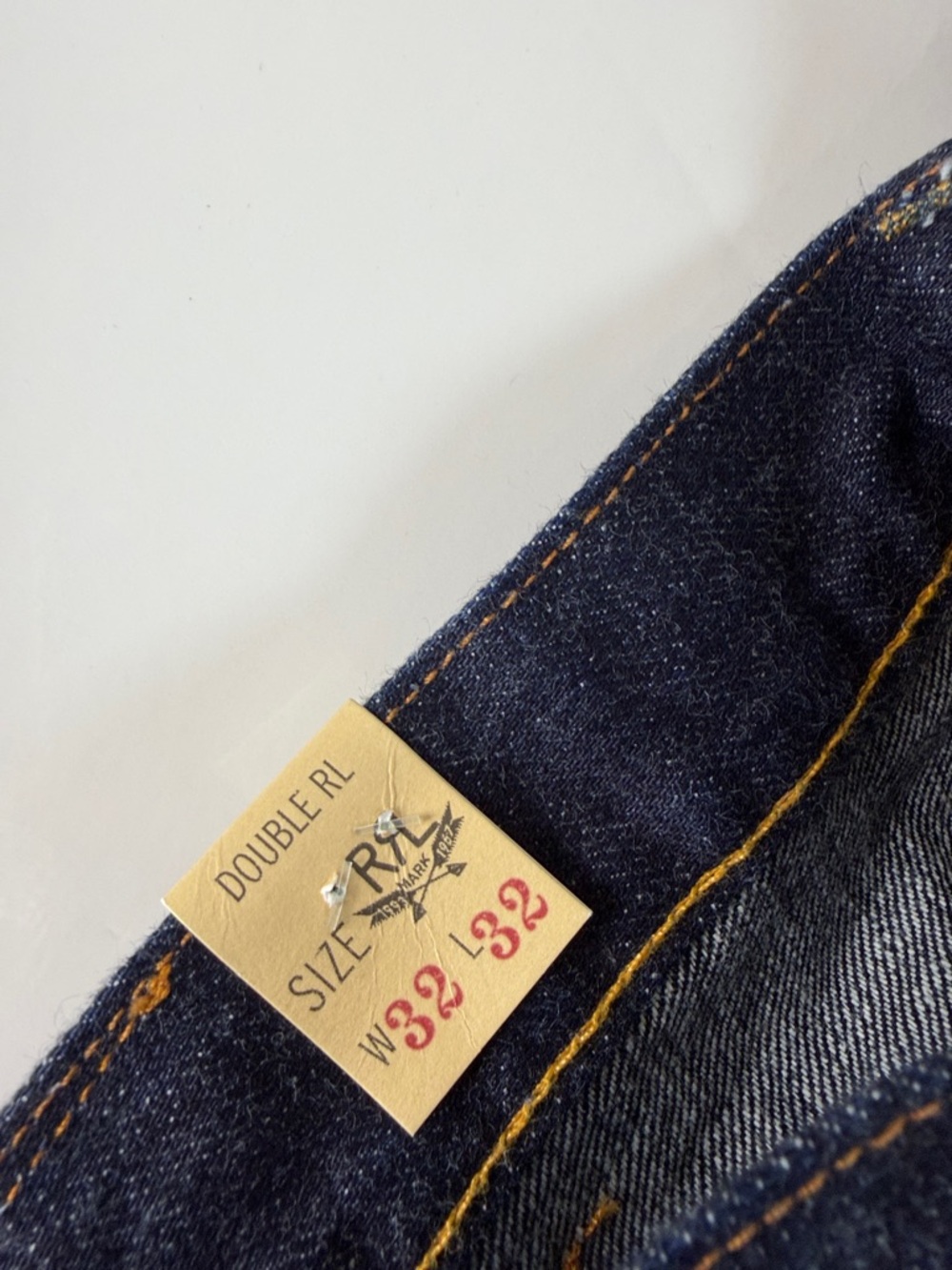 NWT New RRL Ralph Lauren Straight Leg SELVEDGE JEAN - EAST WEST size 32 x 32 - Picture 6 of 10